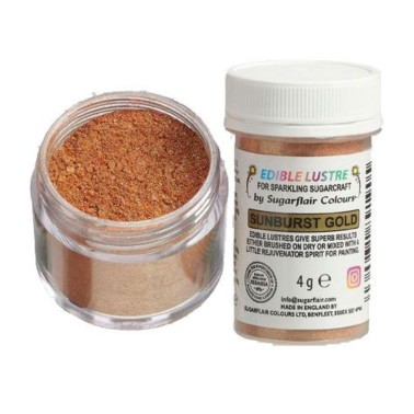 Polvere edibile glitterata Sunburst Gold 4 g Sugarflair