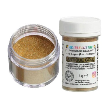 Polvere edibile glitterata Antique Gold 4 g Sugarflair