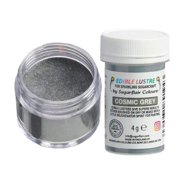 Polvere edibile glitterata Cosmic Grey 4 g Sugarflair