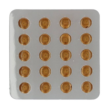 Edible diamonds in pearled gold jelly 20 pieces