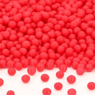 Perle di zucchero rosse morbide 60 g 