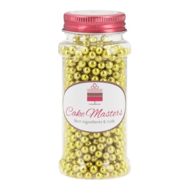 Perle di zucchero oro 5 mm morbide 80 g 