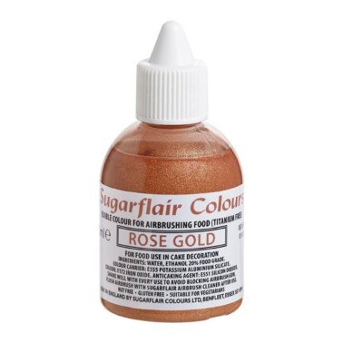 Colorante per aerografo Rose Gold  Sugarflair 60 ml 