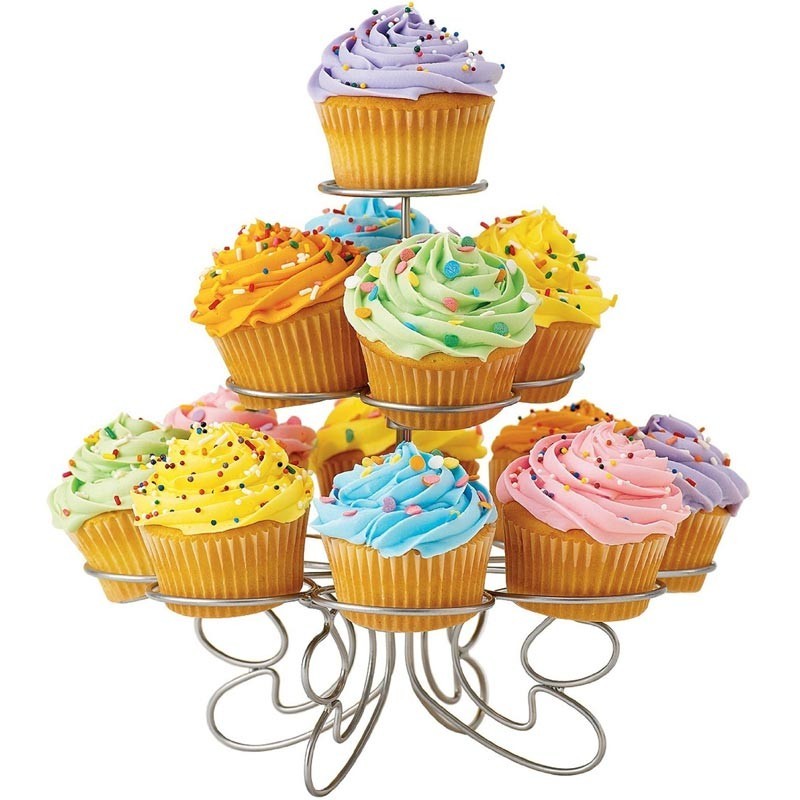 Espositore per 13 cupcake o muffin in metallo - Golden Hill in vendita su Sugarmania.it