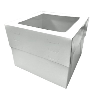 Box for white cake with window height from 20 to 30 cm
