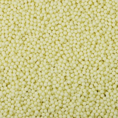 Perline di zucchero giallo pastello 4 mm 1 kg