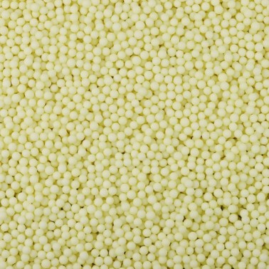 Perline di zucchero giallo pastello 4 mm 1 kg