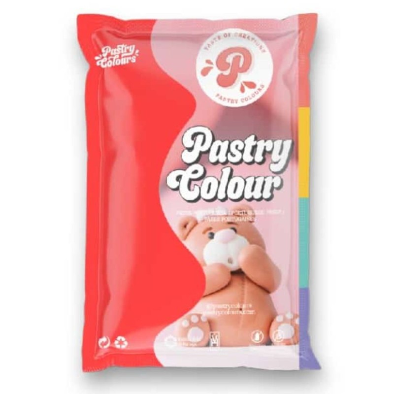 Pasta di zucchero portoghese per modelling Pastry Colour rossa 1 kg