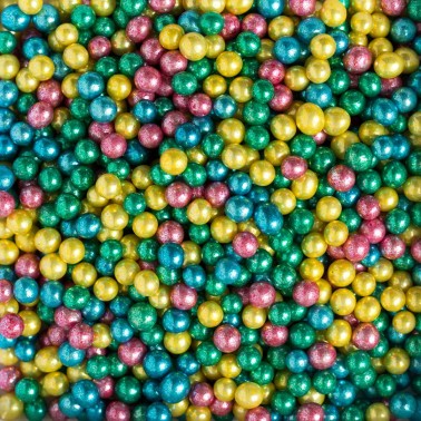 Perle di zucchero mix colori metalizzati Decora 100 g