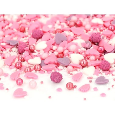 Sprinkles di zucchero Baby Love pink80g