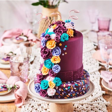 Sugar paste funcakes chic aubergine 250g