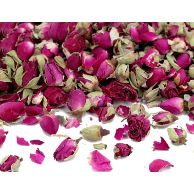 Boccioli di rosa viola essiccati commestibili 10g