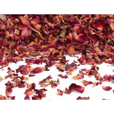 Petali di rosa bordeaux essiccati commestibili 8g