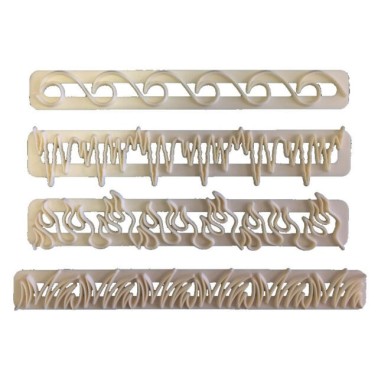 Sada 4 FMM řezné prvky: Ledová voda ohnivzdorná tráva