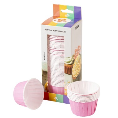 Cupcake pirottini and rigid pink muffins 50 pieces