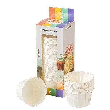 Cupcake cups and white rigid muffins 50 pieces