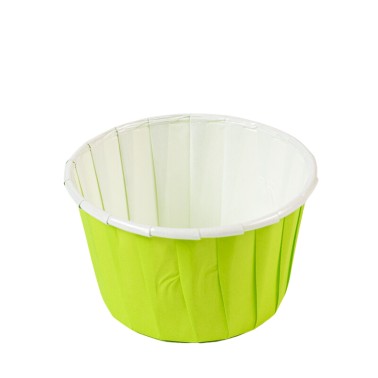 Cupcake cups and light green muffins 50 pieces