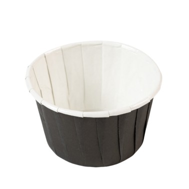 Black cupcake pirottini and black rigid muffins 50 pieces