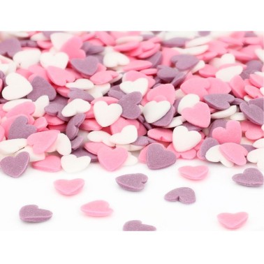 Sugar sprinkles Mixed hearts 60g