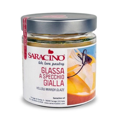 Žlutá zrcadla glazura 350 g Saracino