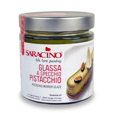Pistachio 350 g zrcadlová poleva Saracino