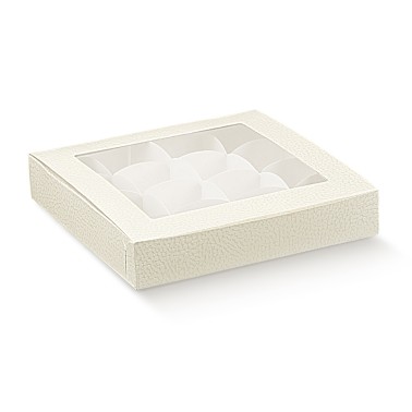 Dolcetti box and chocolates H 3 cm with window and insert
