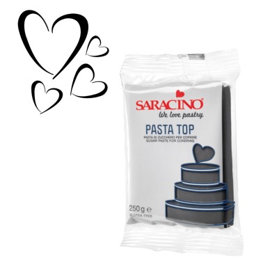 Horní cukrová pasta Saracino Černá 250g