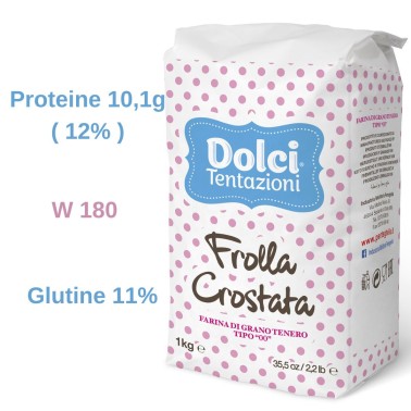 Farina di grano tenero per FROLLA, CROSTATA 1kg