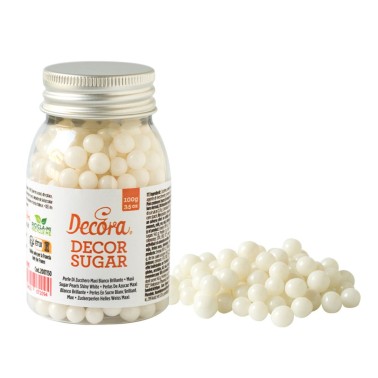 Maxi perle di zucchero bianche Decora 100 g