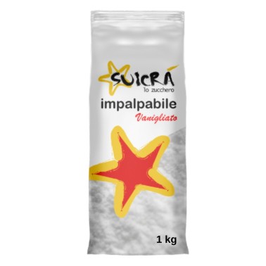 Zucchero a velo impalpabile vanigliato 1 kg Suicrà