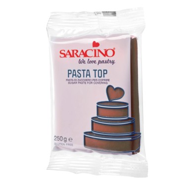 Pasta di zucchero Top Saracino Marrone 250g