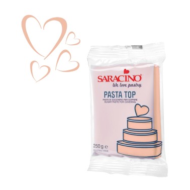 Pasta di zucchero Top Saracino Rosa Beige 250g