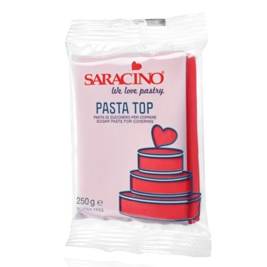 Pasta di zucchero Top Saracino Rossa 250g