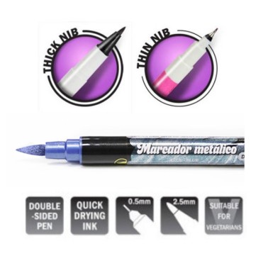 Metallic dual blue fet fuel marker