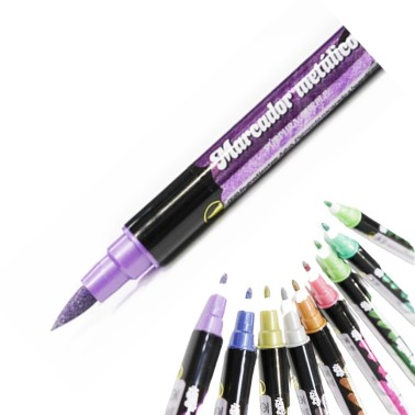 Double violet metallic food marker