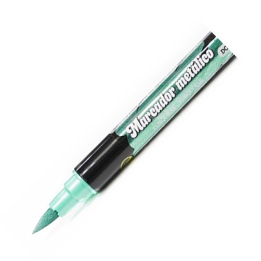 Metallic dual turquoise felt food marker
