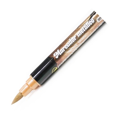 Metallic dual tip bronze food marker
