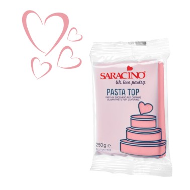 Pasta di zucchero Top Saracino Rosa 250g