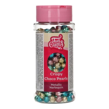Harelquinn 60g Funcakes metallic chocolate pearls