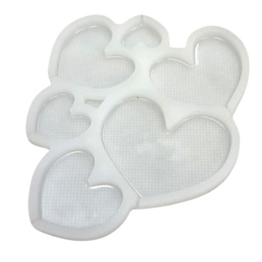 Stampo lollipop in silicone piccolo cuori