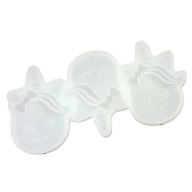 Lollipop mold in silicone small unicorn
