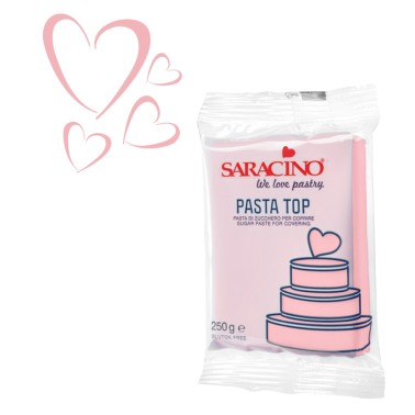 Pasta di zucchero Top Saracino Rosa baby 250 gr