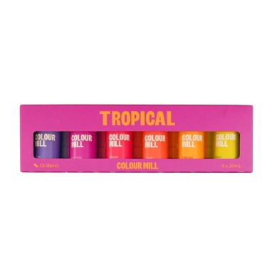 Set 6 coloranti alimentari liposolubili Colour Mill Tropical 20 ml 