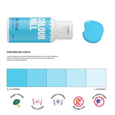 Colour Mill Sky Blue 20 ml colorante alimentare a base olio 