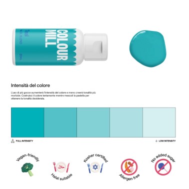 Colour Mill Teal 20 ml colorante alimentare a base olio 