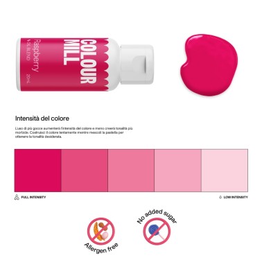 Colour Mill Raspberry 20 ml colorante alimentare a base olio 
