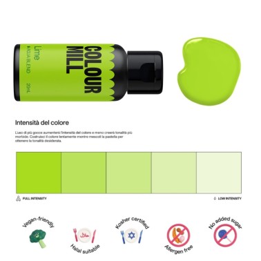 Wasserlösliches Lebensmittelfarbstoff Colour Mill Kiwi 20 ml 