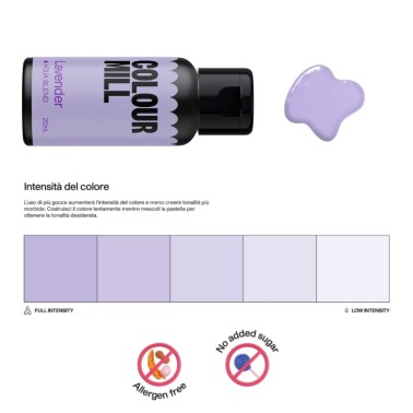 Wasserlösliches Lebensmittelfarbstoff Colour Mill Lavendel 20 ml 