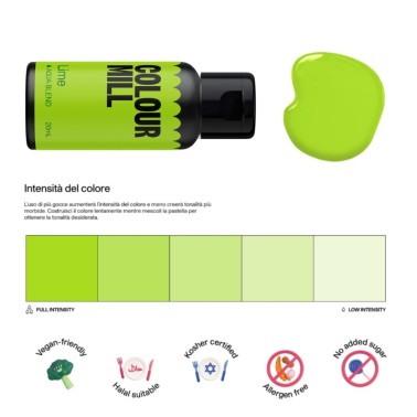 Wasserlösliches Lebensmittelfarbstoff Colour Mill Kalk 20 ml 