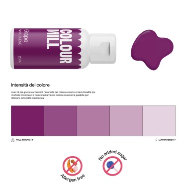 Colour Mill Grape 20 ml colorante alimentare a base olio 